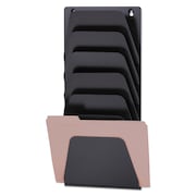 OFFICEMATE Wall File Holder, 7 Sections, Legal/Letter, Black 21505